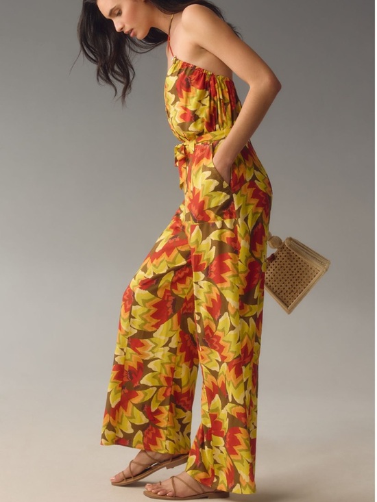 Farm Rio x Anthropologie Fruit Print Jumpsuit | XL | NWT - Picture 3 of 9